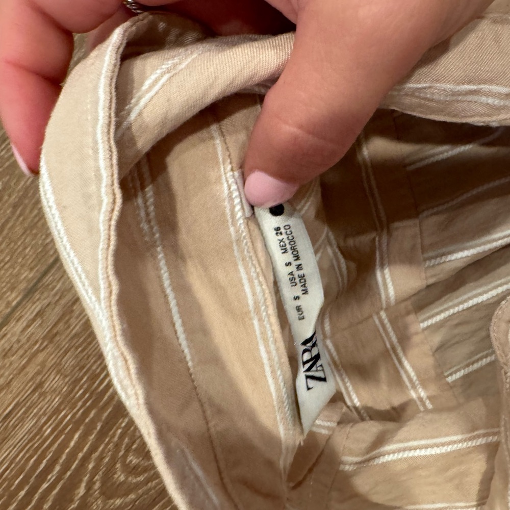 Zara button up top